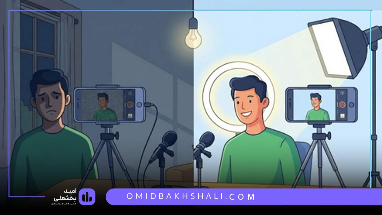 نورپردازی برای ویدیو مارکتینگ